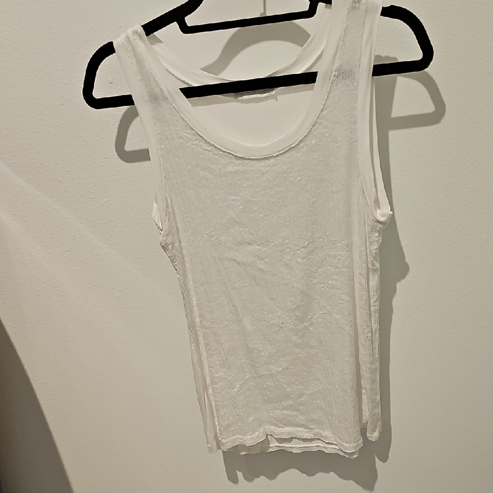 Classic White Sleeveless Top